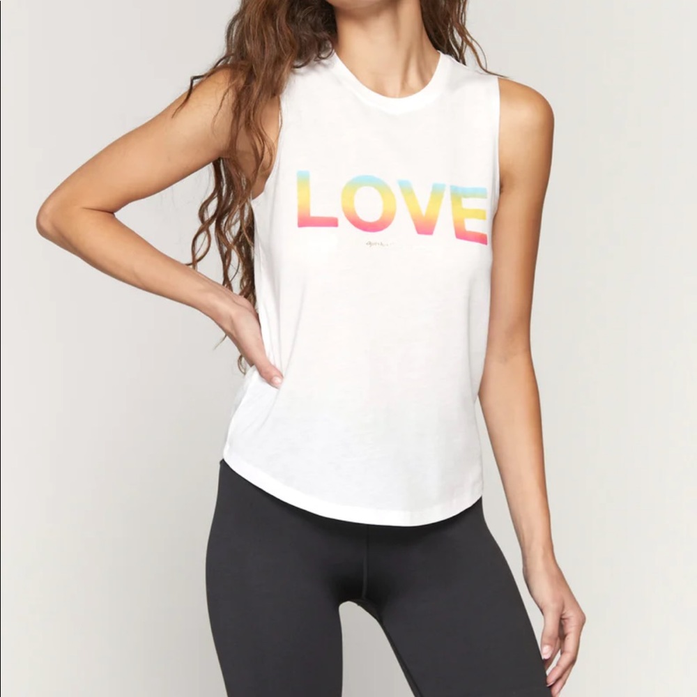 Spiritual Gangster White Love Tank